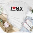 I Love My Girlfriend Gf I Heart My Girlfriend Gf White Women T-shirt Funny Gifts