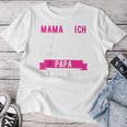 Mama Und Ich Sind Uns Einig Papa Ist Der Beste Raglan T-shirt Frauen Lustige Geschenke