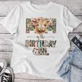Mom And Dad Birthday Girl Cow Family Party Decorations Women T-shirt Funny Gifts