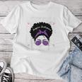 National Women's History Month 2024 History Month Messy Bun Women T-shirt Funny Gifts