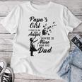 Papas Girl Ich War Früher Sein Engel Jetzt Ist Er Mein Miss Dad Gray S T-shirt Frauen Lustige Geschenke