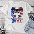 Puerto Rico Flag Messy Puerto Rican Girls Souvenirs Women T-shirt Personalized Gifts