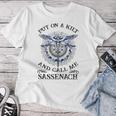 Put On A Kilt And Call Me Sassenach Dragonfly T-shirt Frauen Lustige Geschenke