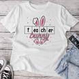 Reading Teacher Bunny Happy Easter Day Women T-shirt Unique Gifts