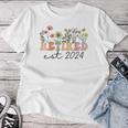 Retired Est 2024 Retro Retirement For Humor Women T-shirt Funny Gifts