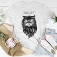 Hiss Off Cute Cat Pun Punny Meow Cat Lover Dad Mom Women T-shirt Funny Gifts