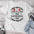 School Lunch Lady Hero Cafeteria Crew Teacher Team Superhero Women T-shirt Funny Gifts