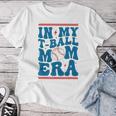 In My T-Ball Mom Era Baseball Mom Groovy Mother's Day Women T-shirt Funny Gifts