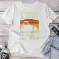 Never Underestimate An Girl With A Skid Sr Construction Women T-shirt Personalized Gifts