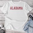 Vintage Alabama Alabama Retro Red Women T-shirt Funny Gifts