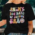 In My 100 Days Of School Era Groovy Retro Student Teacher Women T-shirt Gifts for Her