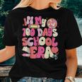 In My 100 Days Of School Era Retro Groovy 100Th Day Teachers Women T-shirt Gifts for Her