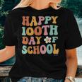 100 Days Of School For Teacher Student Retro Vintage Groovy Women T-shirt Gifts for Her