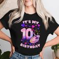 10Th Birthday Girl 10 Years Painting Art Number 10 Women T-shirt Gifts for Her