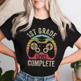 1St Grade Level Complete Graduation Class 2024 Boys Gamer Women T-shirt Gifts for Her