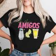 The 3 Three Amigos Tequila Shot Glass Cinco De Mayo Women T-shirt Gifts for Her