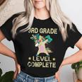 3Rd Grade Level Complete Gamer 2024 Graduation Unicorn Dab Women T-shirt Gifts for Her