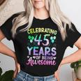 45Th Birthday 45 Year Old Tie Die Birthday Women T-shirt Gifts for Her