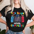 4Th Grade Level Complete Graduation Class Of 2024 Boys Gamer Women T-shirt Gifts for Her
