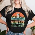 50 Geburtstag Papa Mamaintage 1974 Kassettenband 50 Jahre T-shirt Frauen Geschenke für Sie