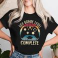 5Th Grade Level Complete Gamer Graduation Boys Class Of 2024 Women T-shirt Gifts for Her