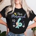 6 Year Old Birthday Happy First Bday Girl Mermaid Lovers Women T-shirt Gifts for Her