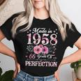 66 Year Old Made In 1958 Floral 66Th Birthday For Women Women T-shirt Gifts for Her