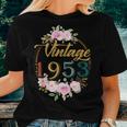 70 Years Old Vintage 1953 Floral 70Th Birthday Party Women T-shirt Gifts for Her