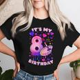 8Th Birthday Girl 8 Years Painting Art Number 8 Women T-shirt Gifts for Her