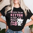 8Th Cat Birthday Party Eight Year Old Girl Kitty Birthday Women T-shirt Gifts for Her