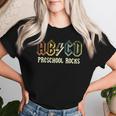 Abcd Rocks Back To School Preschool Rocks Teacher Women T-shirt Gifts for Her