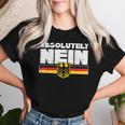 Absolutamente Nein Bandera Alemana Divertida Oktoberfest Hombres Es Camiseta de mujer Regalos para ella