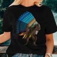 American Indian Beauty Girl Headdress Native Americans Women T-shirt Gifts for Her