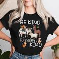 Animal Love Vegetarian Vegan Be Kind To Every Kind Women T-shirt Gifts for Her
