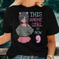 This Anime Girl Is Now 9 Years Old Birthday Girl Kawaii Women T-shirt Gifts for Her