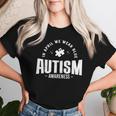 Im April Tragen Wir Blauen Autismus-Bewusstseinsmonat Autismus Mama Papa T-shirt Frauen Geschenke für Sie