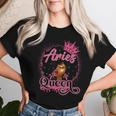 Aries Queen Birthday Afro Natural Hair Girl Black Women Women T-shirt Gifts for Her