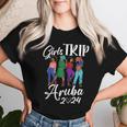 Aruba Girls Trip 2024 Birthday Squad Vacation Party Women T-shirt Gifts for Her