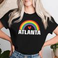 Atlanta Gay Pride Month Festival 2019 Rainbow Heart Women T-shirt Gifts for Her