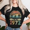 Awesome Since May 1972 Vintage 52Nd Birthday Women Women T-shirt Gifts for Her