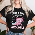 Axolotl Kawaii Just A Girl Who Loves Axolotls Women T-shirt Gifts for Her