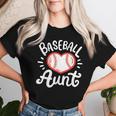 Baseball Aunt Auntie Women T-shirt Gifts for Her