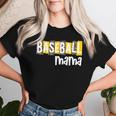 Baseball Mama Yellow Leopard Print Baseball Mom Gear Sports Women T-shirt Gifts for Her