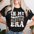 In My Baseball Sister Era Leopard Skin Sister Baseball Cool Women T-shirt Gifts for Her