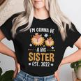 I Become A Big Sister 2022 Lion Women T-shirt Gifts for Her