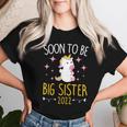 Become Big Sister 2022 Unicorn Women T-shirt Gifts for Her