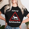 Beer Achtung Schützenfest T-shirt Frauen Geschenke für Sie