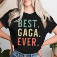 Best Gaga Ever Family Retro Vintage Grandma Women T-shirt Gifts for Her