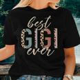 Best Gigi Ever Leopard Print Women T-shirt Gifts for Her