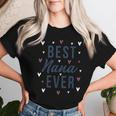 Best Nana Ever Cute Love Heart Print Women T-shirt Gifts for Her